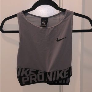 Nike crop top sports bra